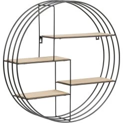 Wandrek Bas Ø45cm - Zwart