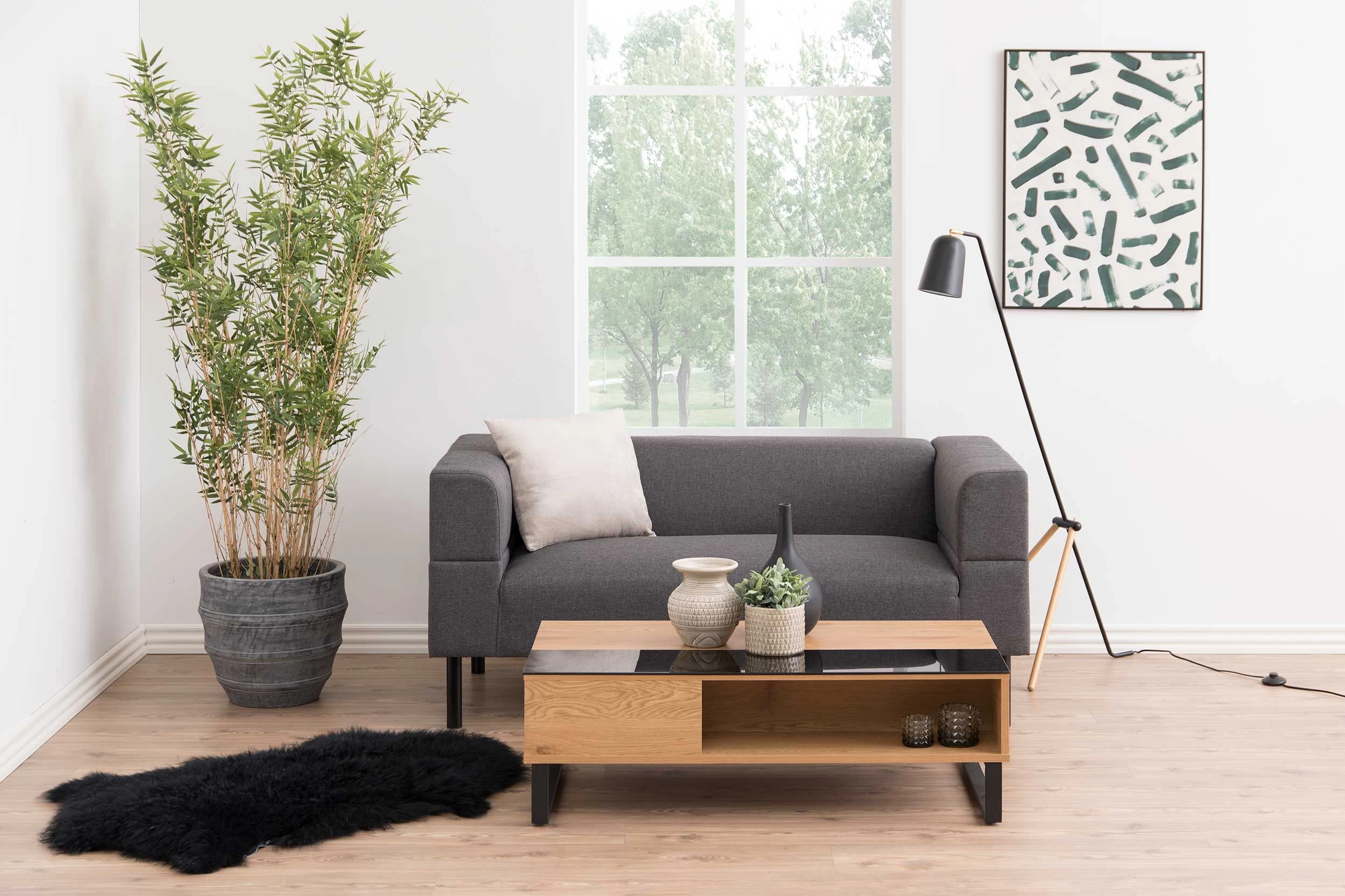 Salontafel Izzy 110cm - Eik/zwart 6 Salontafel Izzy 110cm - Eik/zwart - Afbeelding 6