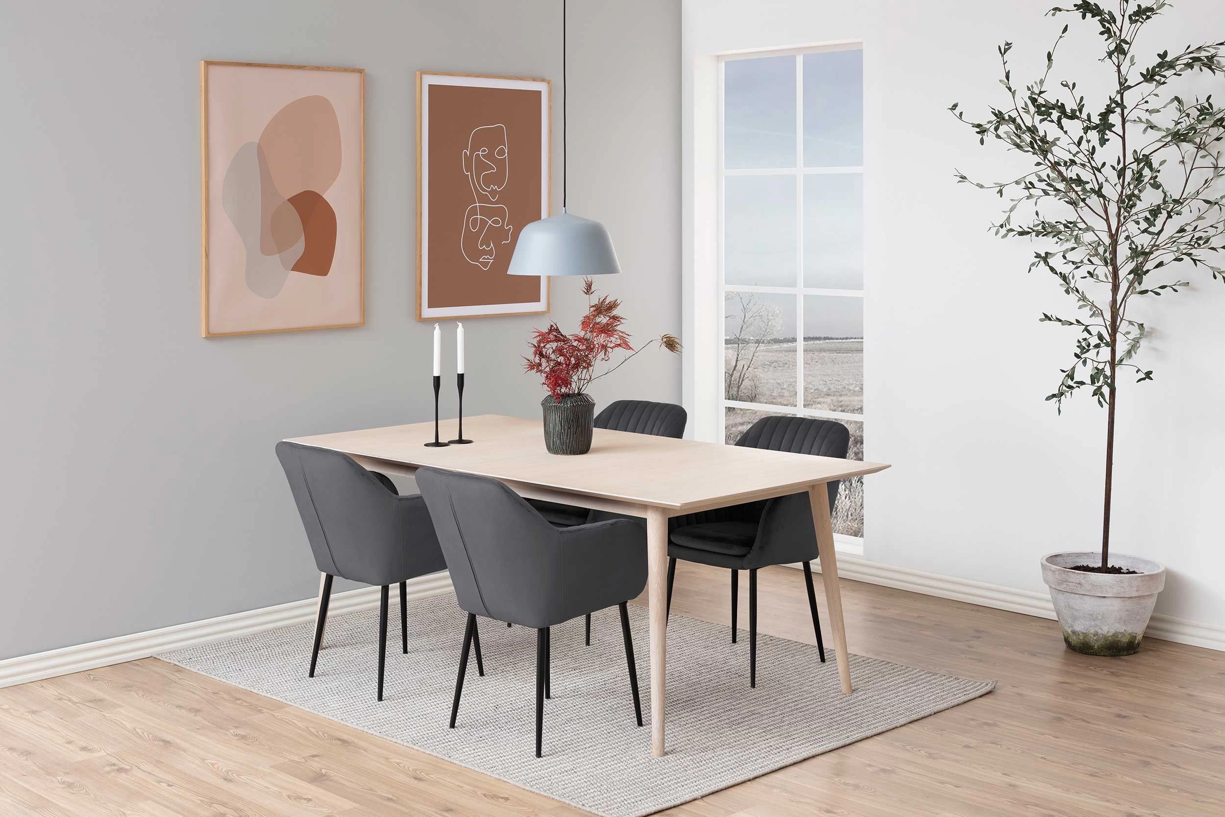 Armstoel Hermeline - Donkergrijs/zwart 2 Armstoel Hermeline - Donkergrijs/zwart - Afbeelding 2