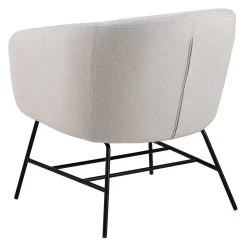 Fauteuil Aron - Lichtgrijs/zwart -Collectie Woonkamermeubels 0000076950 3 12aa