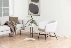 Fauteuil Aron - Lichtgrijs/zwart -Collectie Woonkamermeubels 0000076950 5 f287