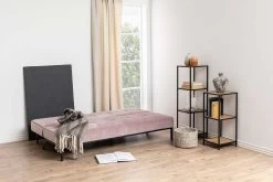 Slaapbank Giovanni - Oudroze/zwart -Collectie Woonkamermeubels 0000078648 7 9e4d