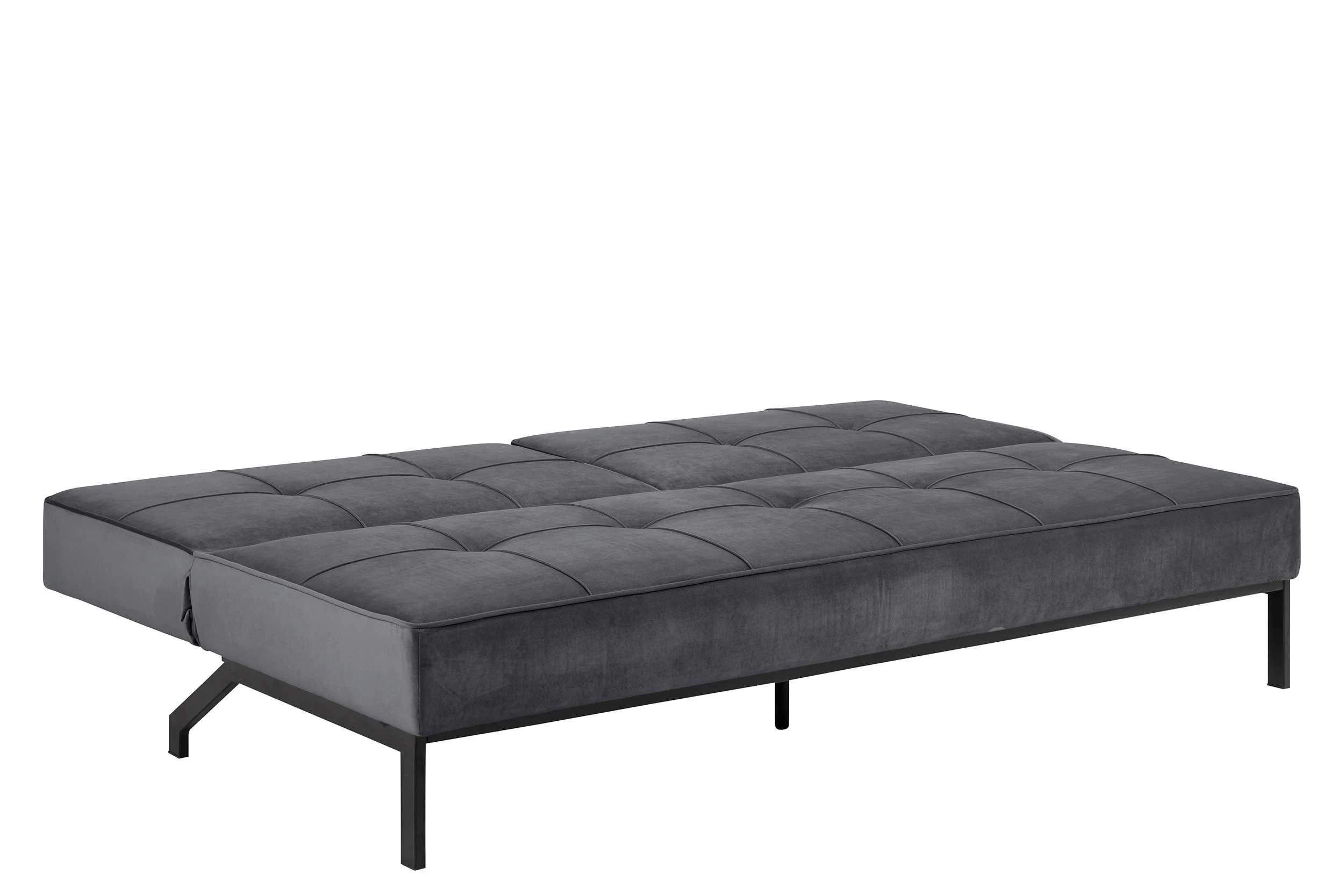 Slaapbank Giovanni - Donkergrijs/zwart 6 Slaapbank Giovanni - Donkergrijs/zwart - Afbeelding 6