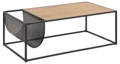 Salontafel Met Magazinehouder Dover 60x110 - Zwart/wilde Eik -Collectie Woonkamermeubels 0000085142 3 240d