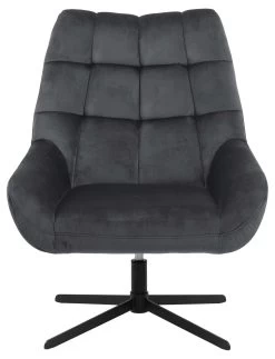 Draaifauteuil Madrid - Donkergrijs/zwart -Collectie Woonkamermeubels 0000086682 2 8b88