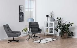 Draaifauteuil Madrid - Donkergrijs/zwart -Collectie Woonkamermeubels 0000086682 8 8457