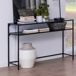 Sidetable Dover 120cm Industrieel - Zwart