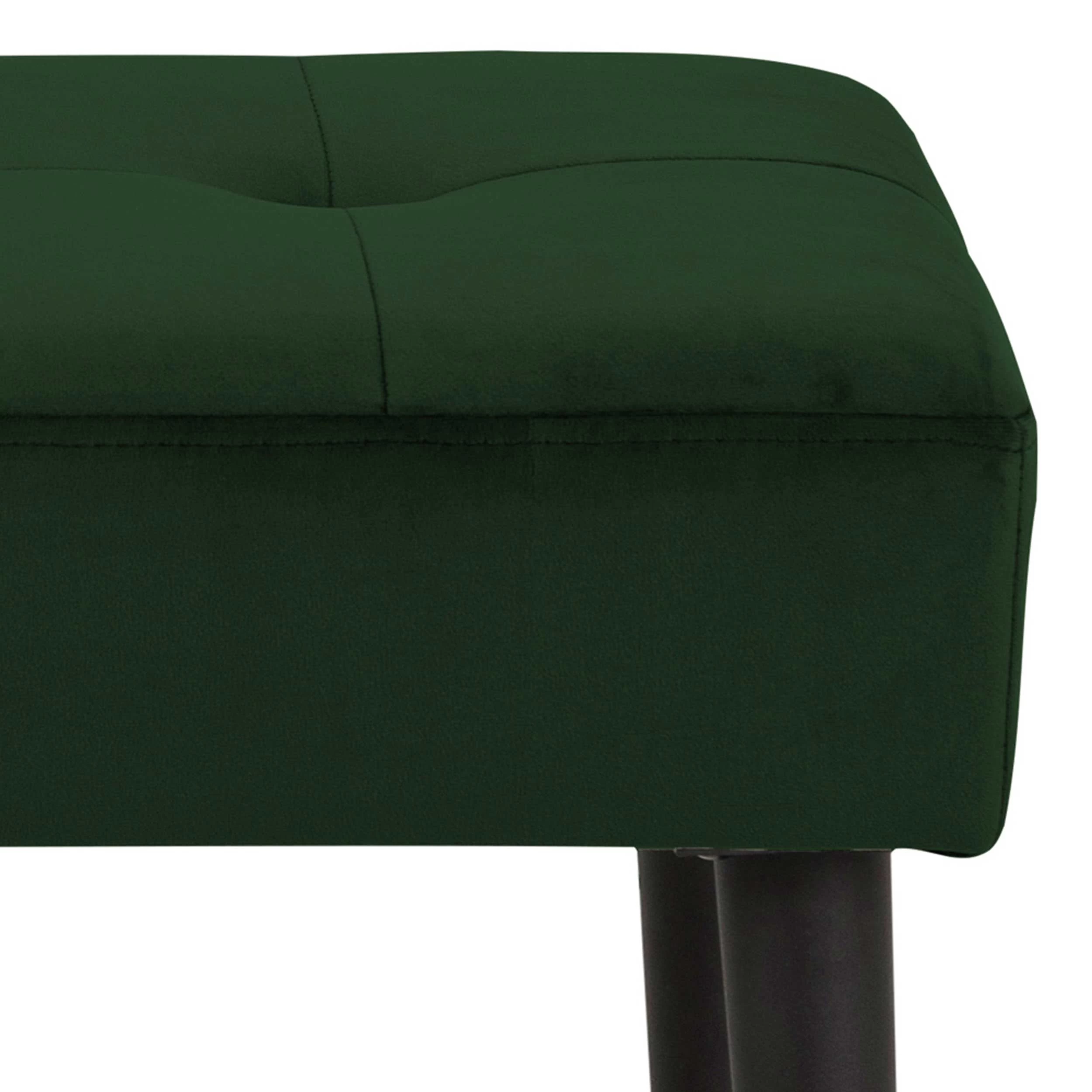 Bank Gloria 95cm - Groen/zwart 5 Bank Gloria 95cm - Groen/zwart - Afbeelding 5