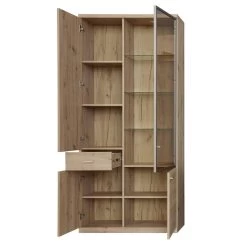 Vitrinekast Echo | 90 X 37 X 200 Cm | Artisan Oak -Collectie Woonkamermeubels 00024085 5c69