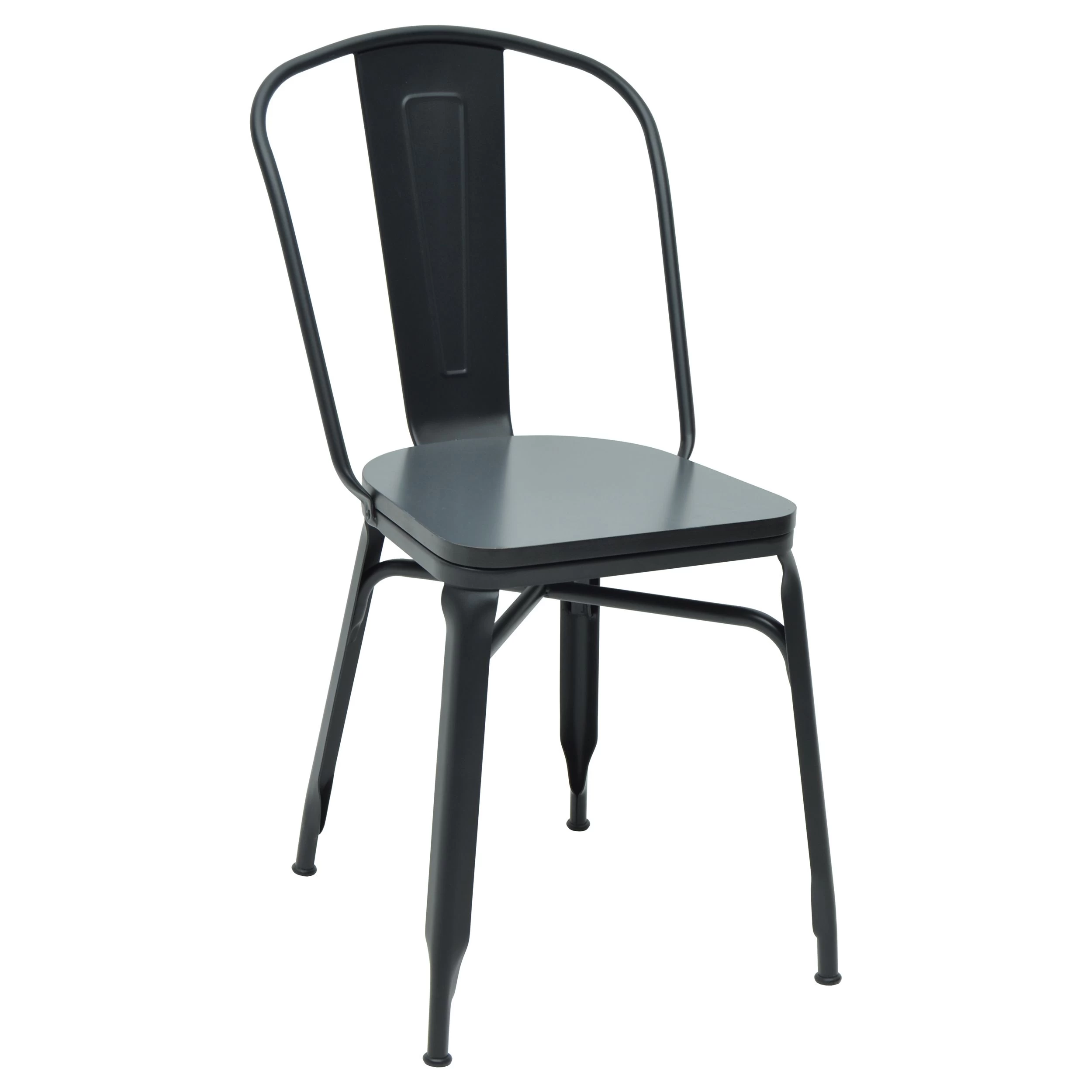 Metalen Stoel Maxwell - Zwart 1 Metalen Stoel Maxwell - Zwart