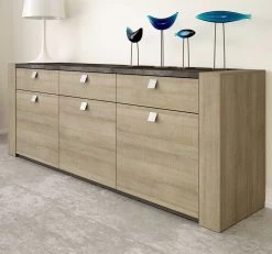 Dressoir Iris | 220 X 48 X 80 Cm | Brown Oak