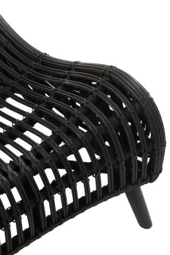 Ligstoel Rotan Zwart -Collectie Woonkamermeubels 11262 6 a8ce