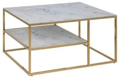 Salontafel Alisma 90x60cm 1 Legplank - Wit Marmer/ Goud -Collectie Woonkamermeubels 11C72084 519E 4EE0 B7E2 A8FA9F89898C 535a