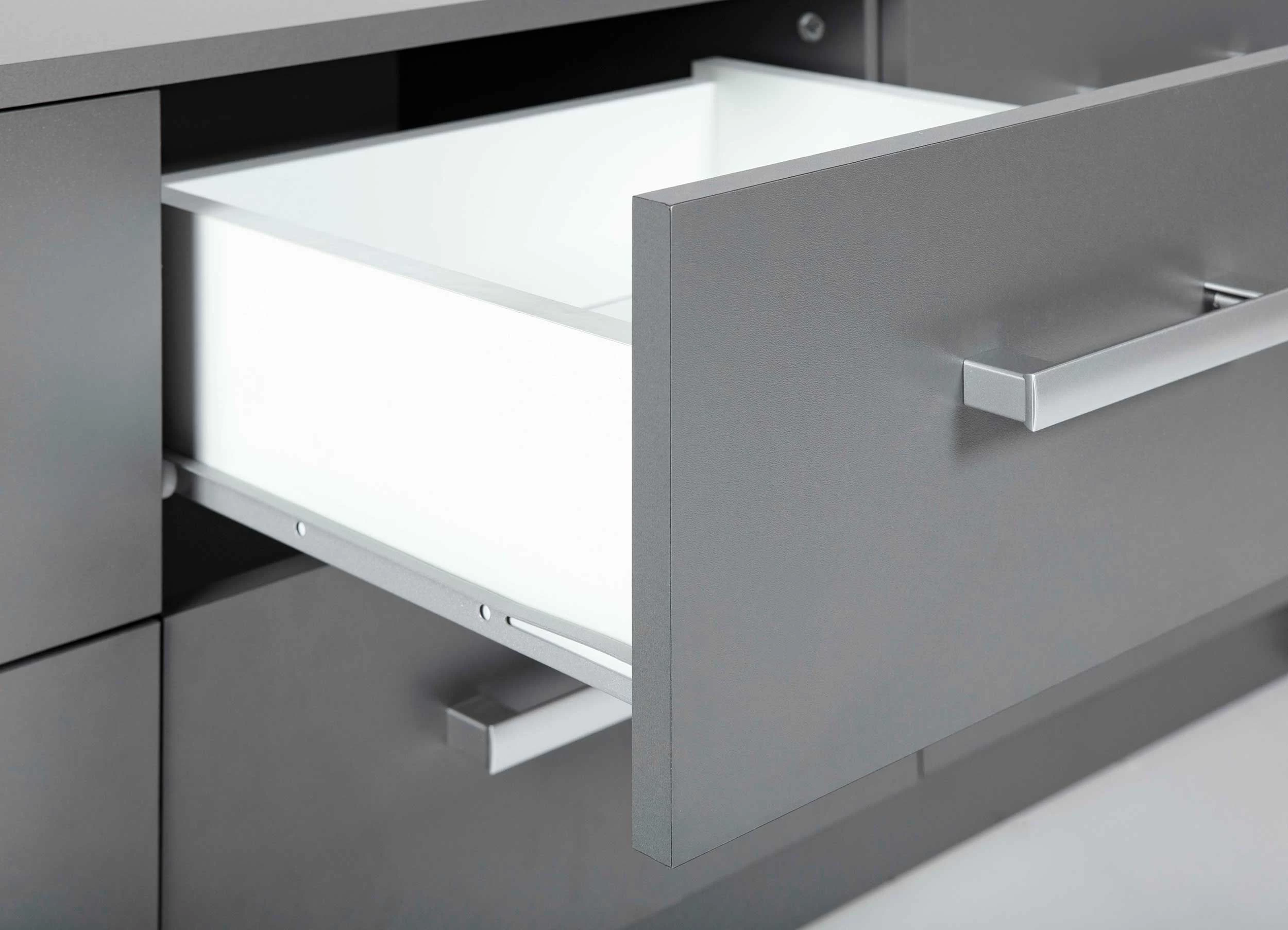 Ladekast Eden 122cm 6 Lades - Grafiet Grijs 6 Ladekast Eden 122cm 6 Lades - Grafiet Grijs - Afbeelding 6