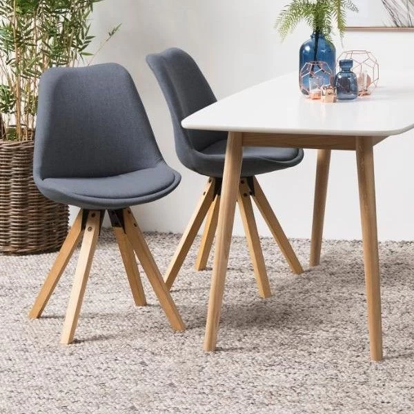 Eetkamerstoel Dimar - Donkergrijs 1 Eetkamerstoel Dimar - Donkergrijs