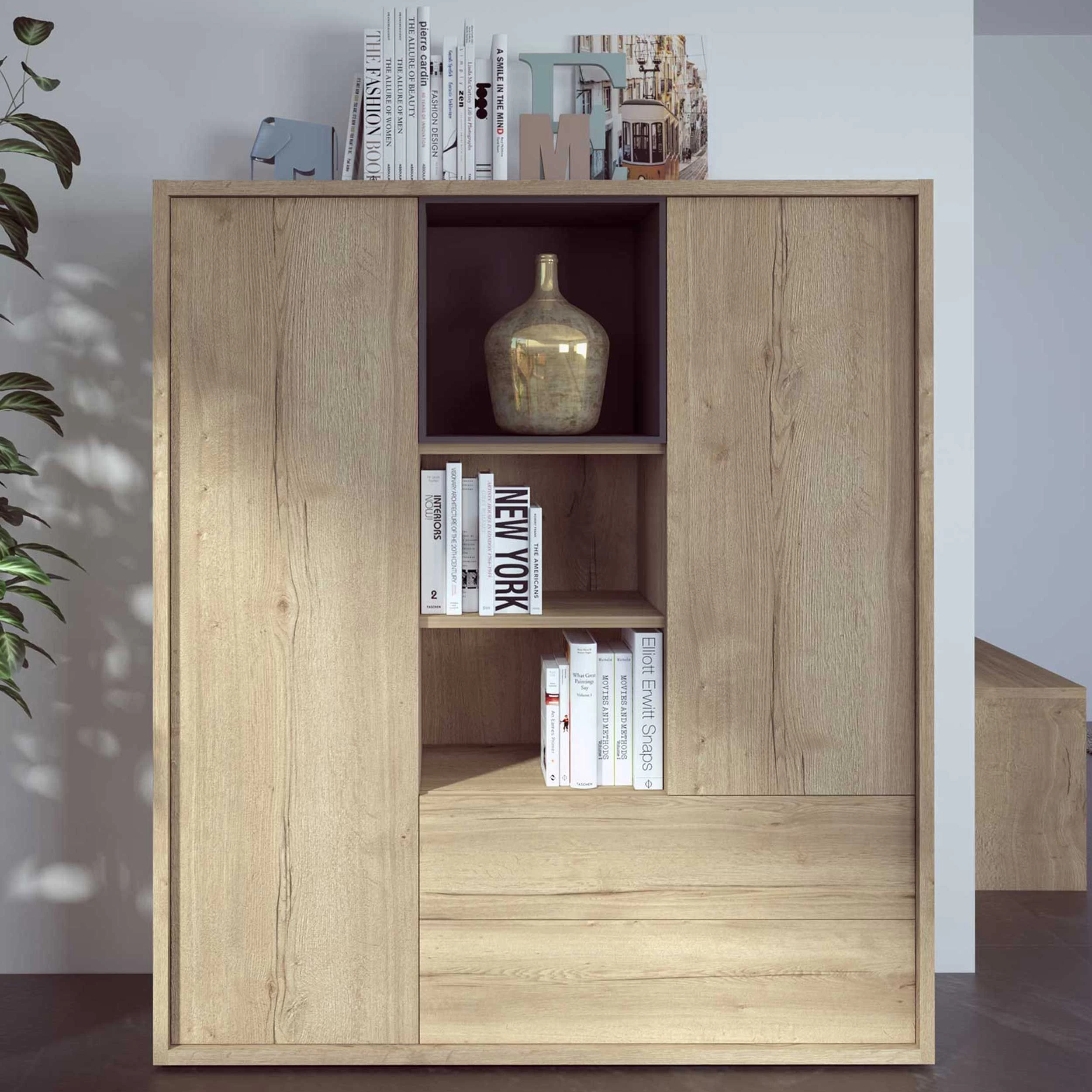 Buffetkast Frame - Lichte Eik 1 Buffetkast Frame - Lichte Eik