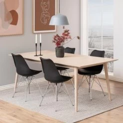 Kuipstoel Irma - Zwart/chroom