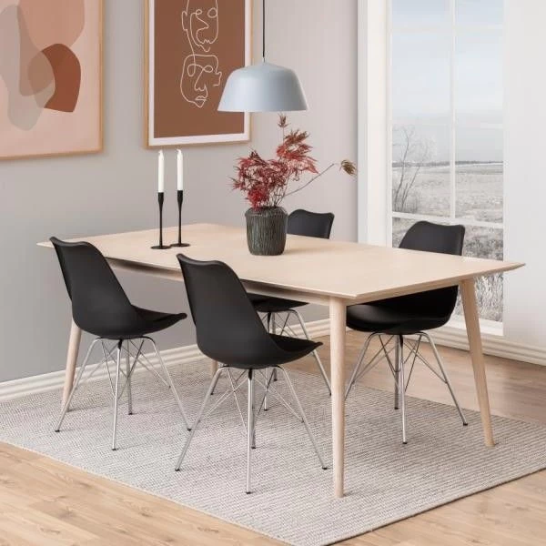 Kuipstoel Irma - Zwart/chroom 1 Kuipstoel Irma - Zwart/chroom