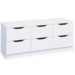 Ladekast Westphalen 6 Laden - Wit -Collectie Woonkamermeubels 19040016 01 d670