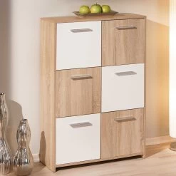 Opbergkast Nicolus 6 Opbergvakken - Eik