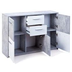 Opbergkast Nicolus 5 Opbergvakken - Beton -Collectie Woonkamermeubels 19703020 flavius 02 23a8