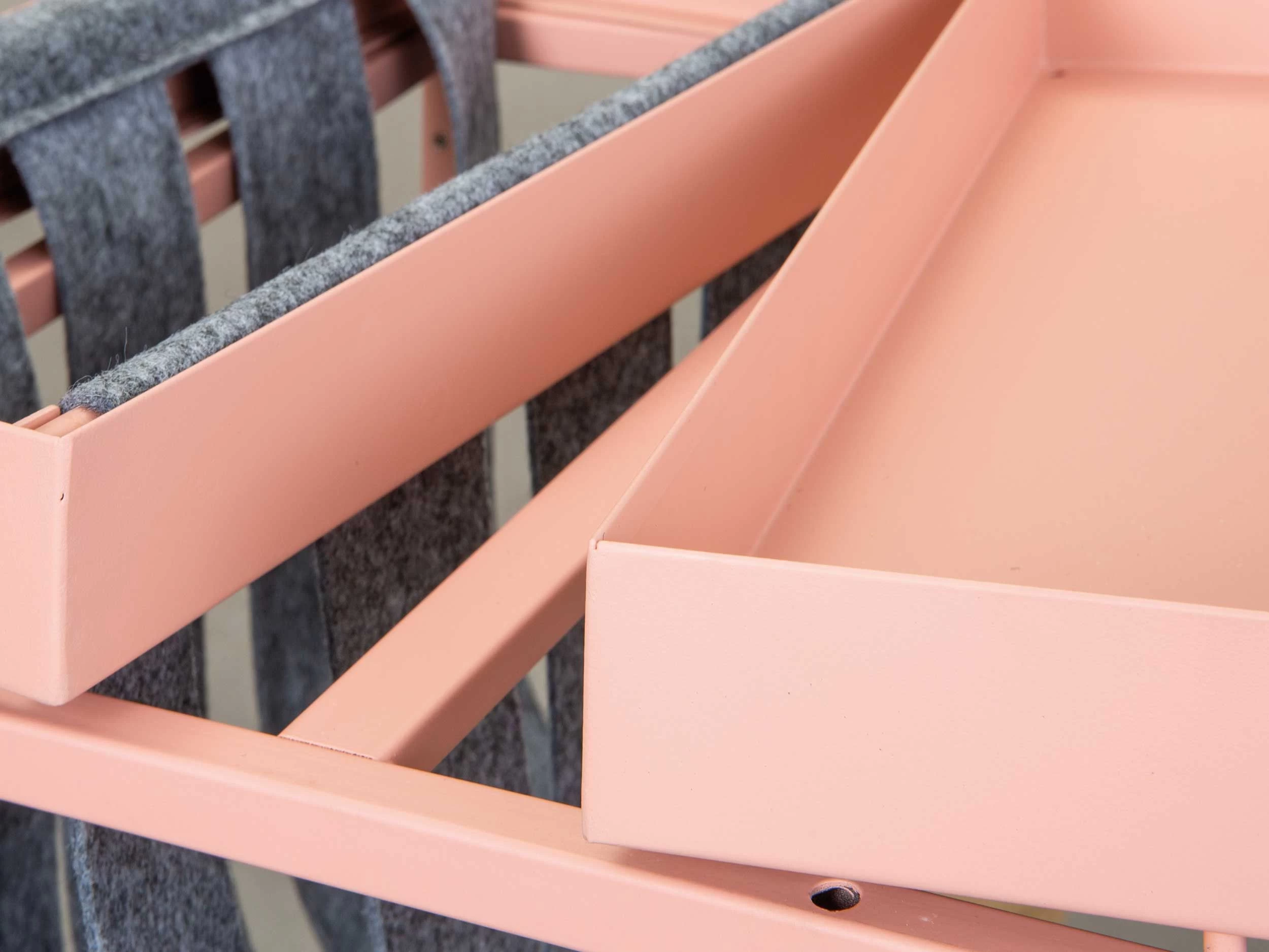 Bijzettafeltje Nubis 35x35 - Roze/grijs 5 Bijzettafeltje Nubis 35x35 - Roze/grijs - Afbeelding 5