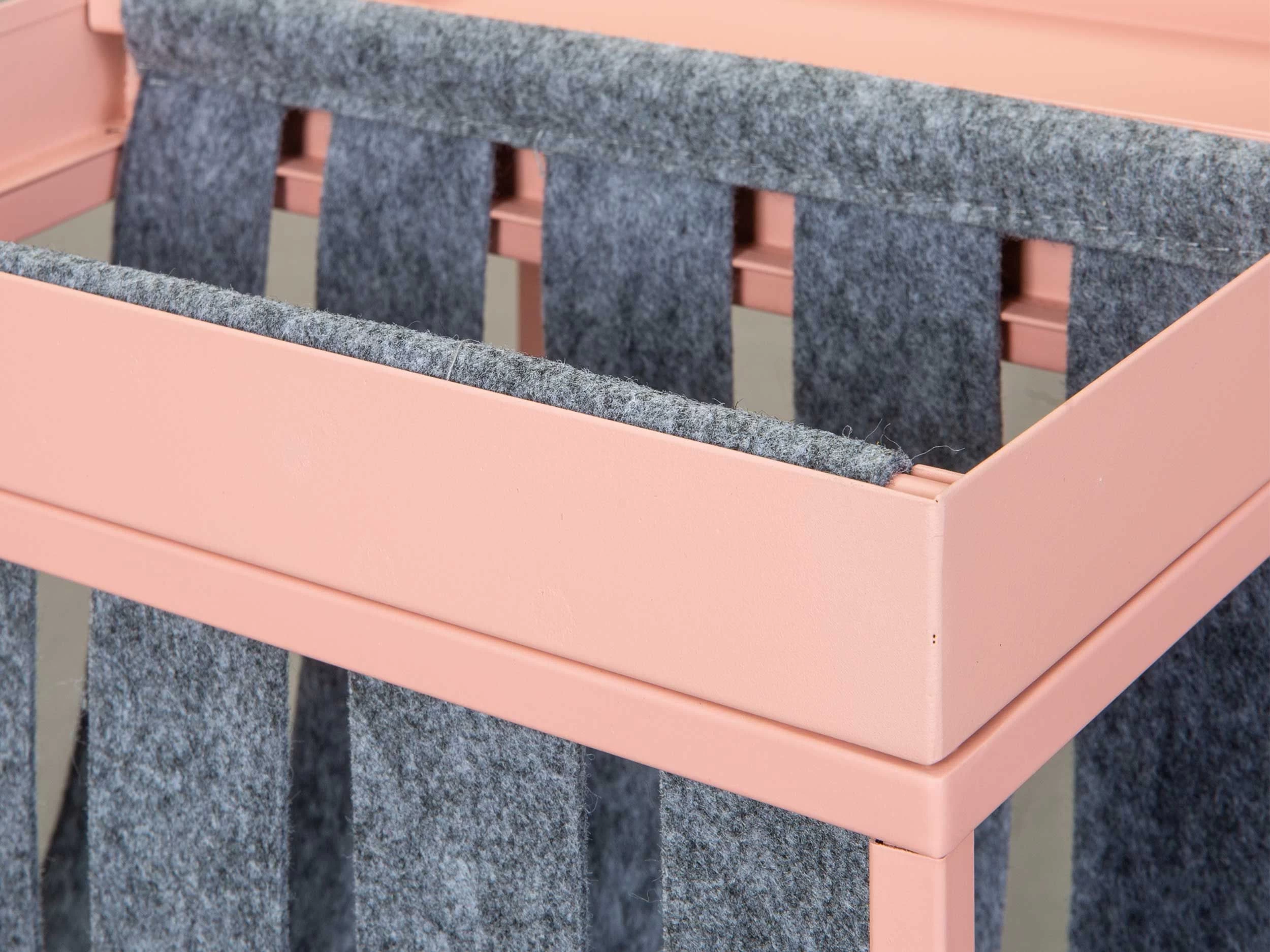 Bijzettafeltje Nubis 35x35 - Roze/grijs 3 Bijzettafeltje Nubis 35x35 - Roze/grijs - Afbeelding 3