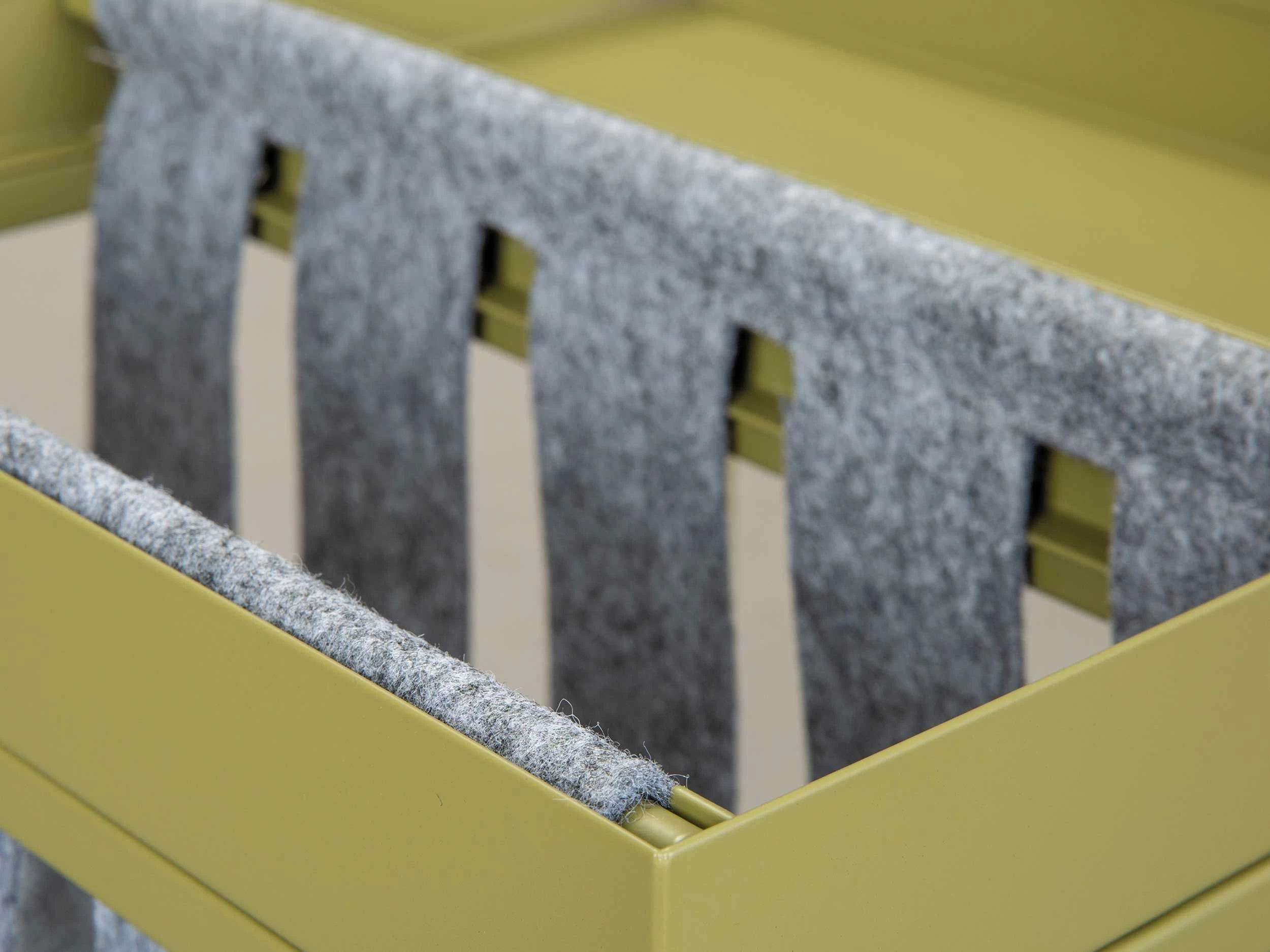 Bijzettafeltje Nubis 35x35 - Olijf/grijs 4 Bijzettafeltje Nubis 35x35 - Olijf/grijs - Afbeelding 4