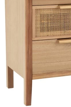 Kast 3 Lades Hout/rattan Naturel 14 Kast 3 Lades Hout/rattan Naturel -Collectie Woonkamermeubels 20324 5 9553