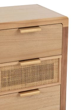 Kast 3 Lades Hout/rattan Naturel 12 Kast 3 Lades Hout/rattan Naturel -Collectie Woonkamermeubels 20324 6 ad05