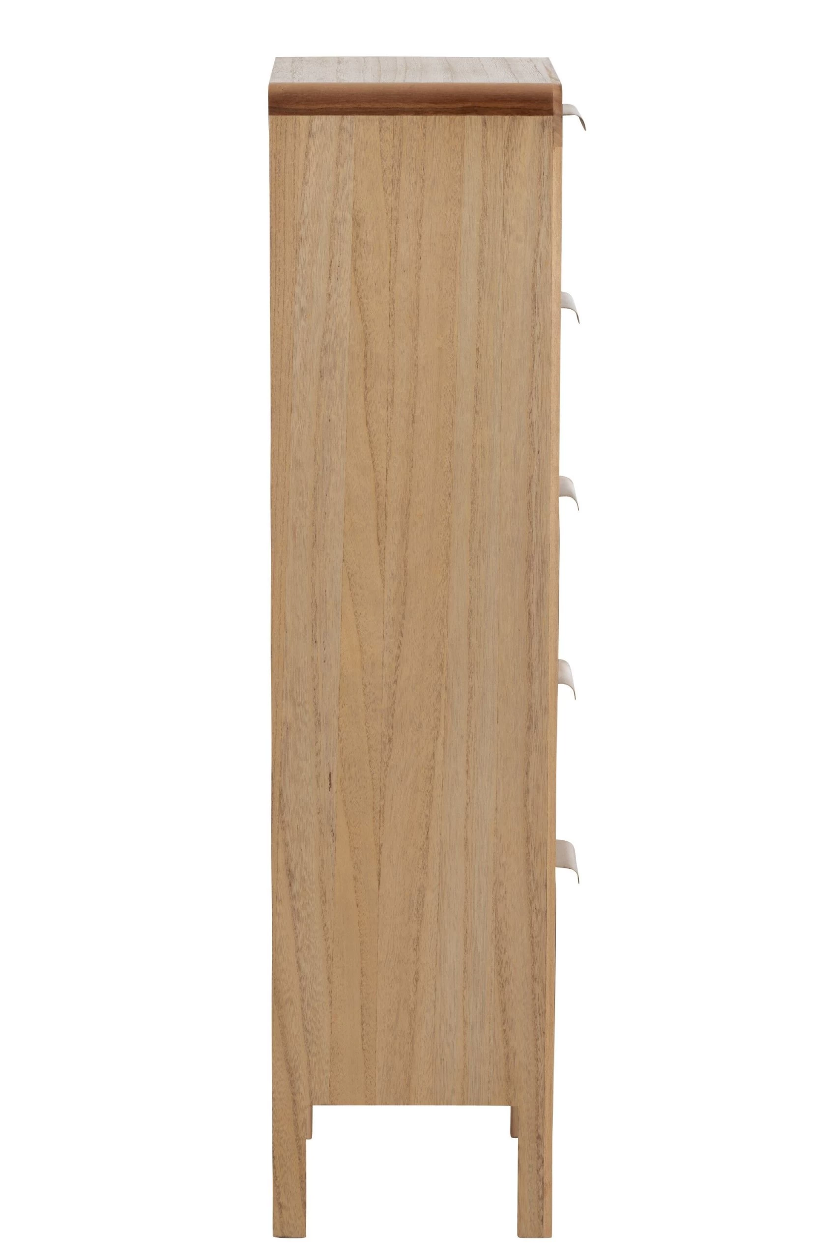 Kast Hoog 5 Lades Hout/rattan Naturel 8 Kast Hoog 5 Lades Hout/rattan Naturel - Afbeelding 8
