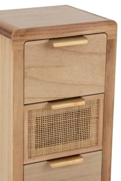 Kast Hoog 5 Lades Hout/rattan Naturel 12 Kast Hoog 5 Lades Hout/rattan Naturel -Collectie Woonkamermeubels 20325 6 a2f8