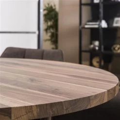 Eettafel Dotana ø120cm - Notenhout/metaal 9 Eettafel Dotana ø120cm - Notenhout/metaal -Collectie Woonkamermeubels 2041 21 3 6ff5