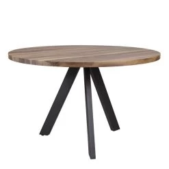 Eettafel Dotana ø120cm - Notenhout/metaal 8 Eettafel Dotana ø120cm - Notenhout/metaal -Collectie Woonkamermeubels 2041 21 4 8a8a