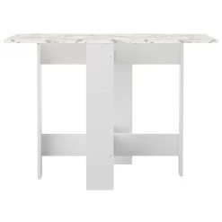 Opklapbare Eettafel Papillon 103 Cm - Wit/marmer 17 Opklapbare Eettafel Papillon 103 Cm - Wit/marmer -Collectie Woonkamermeubels 2050A5545X00 papillon white and white marble melamine 7 fd95
