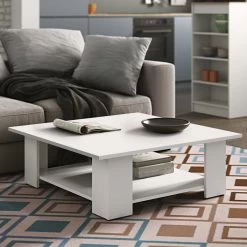 Salontafel Square 67x67 - Wit