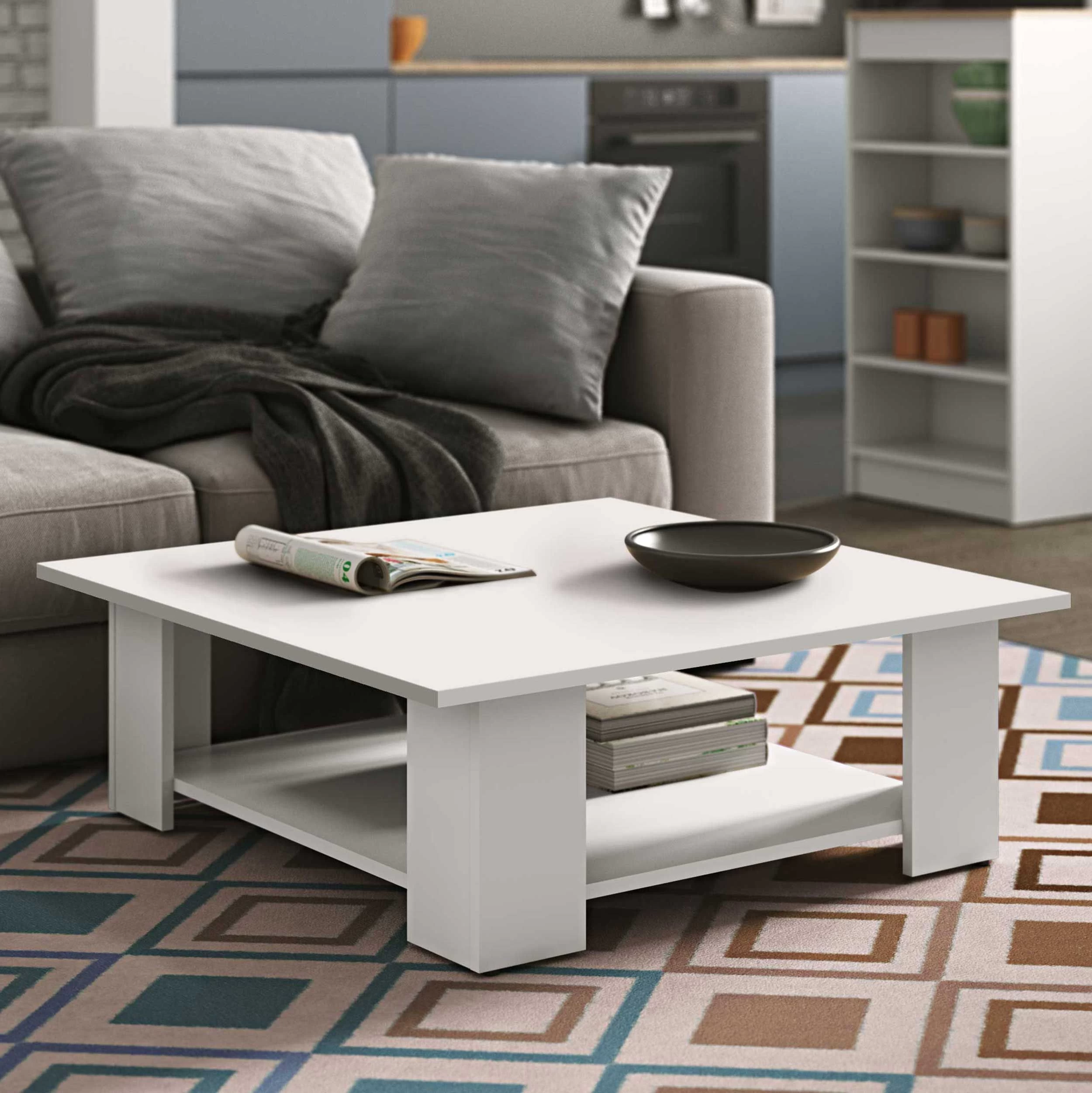 Salontafel Square 67x67 - Wit 1 Salontafel Square 67x67 - Wit