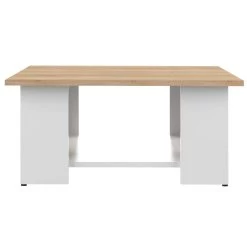 Salontafel Square 67x67 - Wit/eik -Collectie Woonkamermeubels 2084A2134X00 Square 67x67 natural oak top and white 3 b7ae