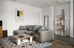 Salontafel Square 67x67 - Wit/eik -Collectie Woonkamermeubels 2084A2134X00 Square 67x67 natural oak top and white 5 9522