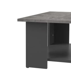 Salontafel Square 67x67 - Zwart/beton -Collectie Woonkamermeubels 2084A7698X00 Square 67x67 concrete top and black 6 b282