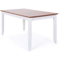 Eettafel Westerland 160x90cm Landelijk - Wit/bruin -Collectie Woonkamermeubels 20901477 01 4a4c