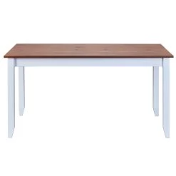 Eettafel Westerland 160x90cm Landelijk - Wit/bruin -Collectie Woonkamermeubels 20901477 03 046e