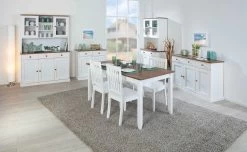 Eettafel Westerland 160x90cm Landelijk - Wit/bruin -Collectie Woonkamermeubels 20901477 13 8dcc