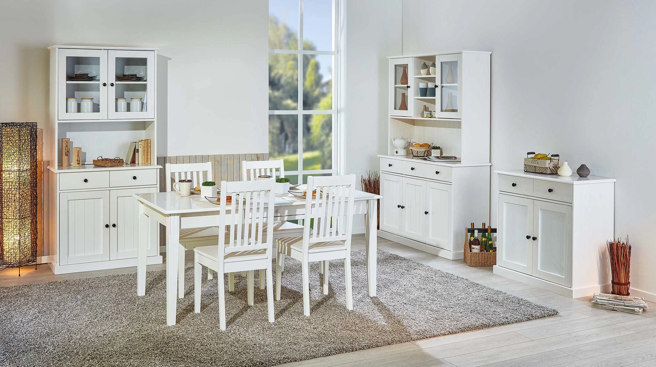 Buffetkast Westerland Smal Landelijk - Wit 6 Buffetkast Westerland Smal Landelijk - Wit - Afbeelding 6