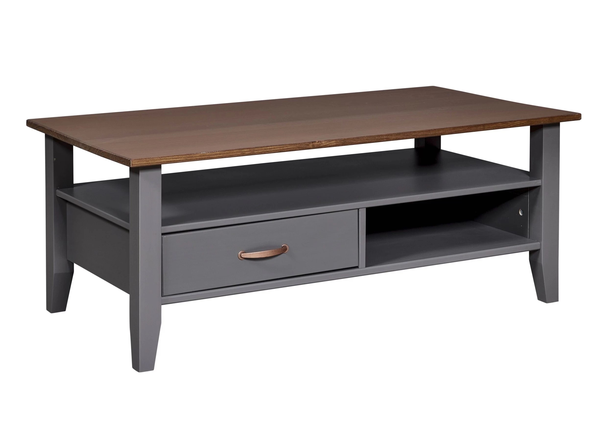 Salontafel Luzerna | 115 X 45 X 60 | Met Lade En Opbergplaats | Kleur: Grijs 7 Salontafel Luzerna | 115 X 45 X 60 | Met Lade En Opbergplaats | Kleur: Grijs - Afbeelding 7