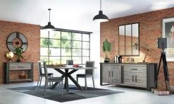 Eettafel Becky Met Centrale Kruispoot 220cm - Grijs -Collectie Woonkamermeubels 21SA2731 21SA3041 21SA1801 21SA2521 ambiance 96b5