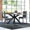 Eettafel Becky Met Centrale Kruispoot 220cm - Grijs