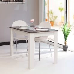 Eettafel Nice 110 Cm - Wit/beton -Collectie Woonkamermeubels 2280A2198X00 Nice concrete and white 1 bf48