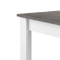 Eettafel Nice 110 Cm - Wit/beton -Collectie Woonkamermeubels 2280A2198X00 Nice concrete and white 6 e1d5