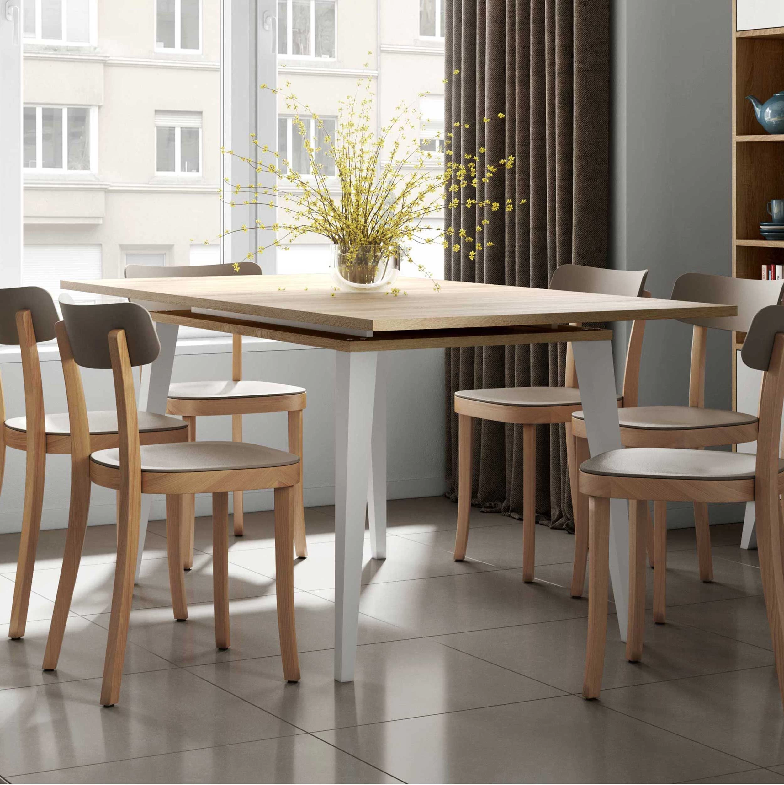 Uitschuifbare Tafel Kim 90x134/174 - Eik 1 Uitschuifbare Tafel Kim 90x134/174 - Eik